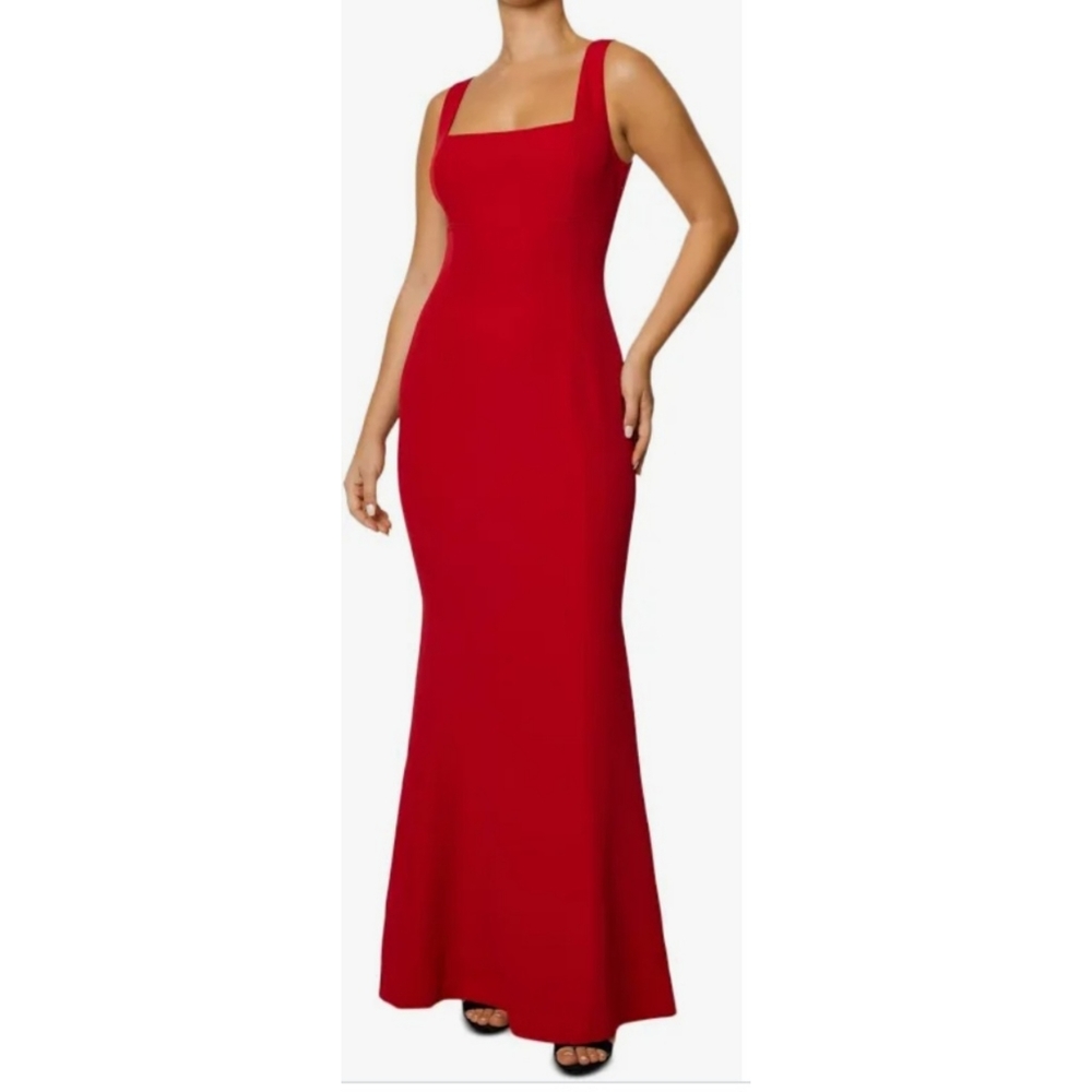 Laundry by Shelli Segal Square Neck Mermaid Gown